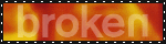 orange blinkie that says broken