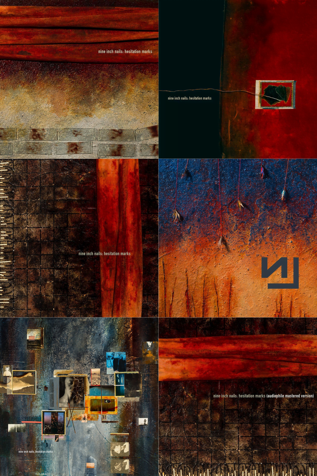 the six different hesitation marks covers