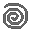 black curtain with white NIN logo projected onto it