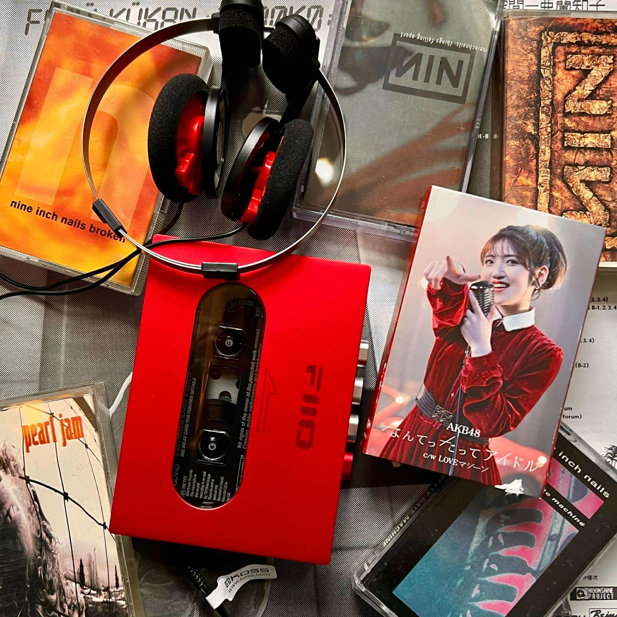 stack of cassette tapes