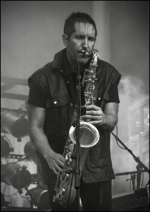 trent reznor playing the saxaphone